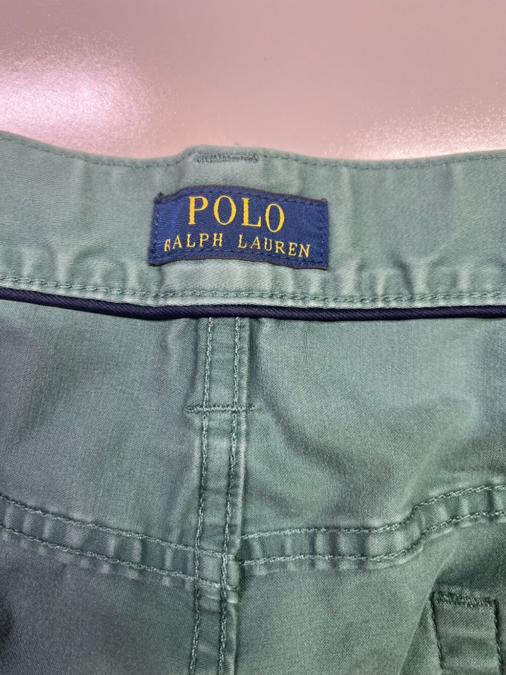 POLO Ralph Lauren 36x30 Stretch Straight Fit Green Pants Cotton - Picture 11 of 11
